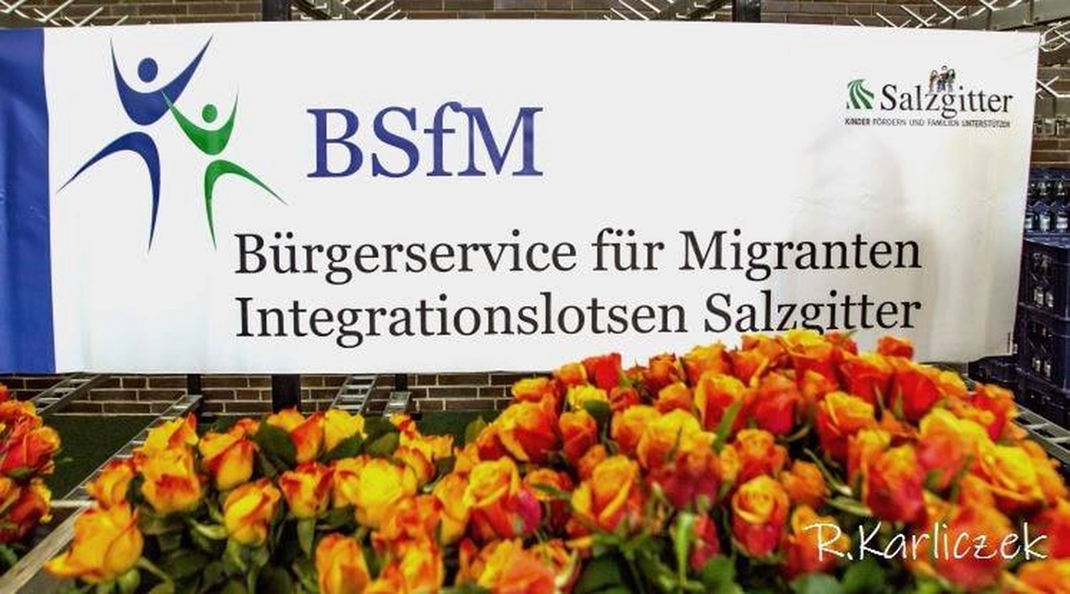 Banner des Bürgerservice für Migranten